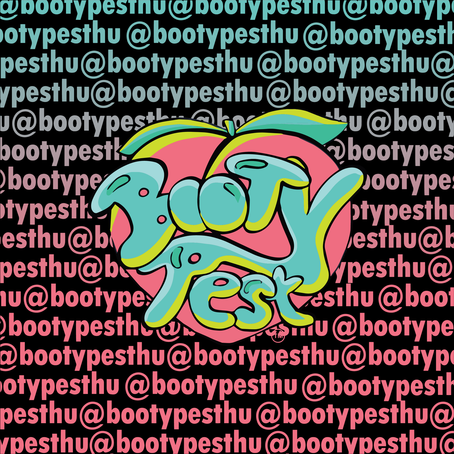 BootyPest sticker (60x60 mm)